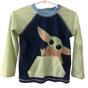 3/$15 Disney Star Wars boys toddler swim rash guard top size 2T